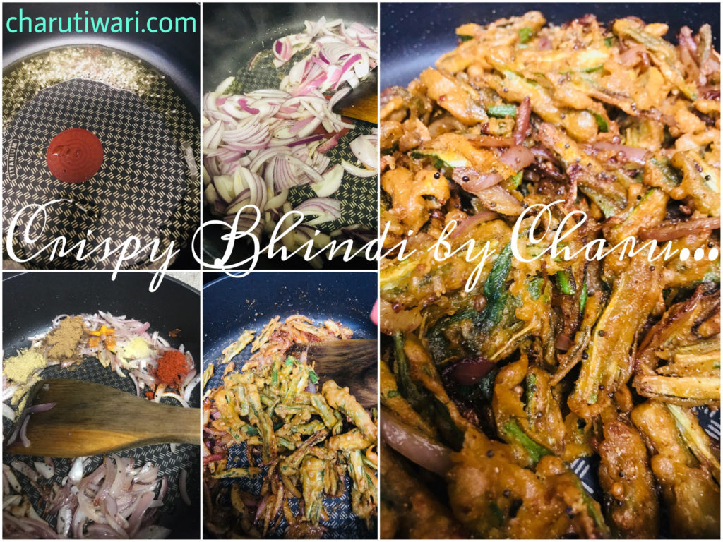 Crispy Bhindi-Saute and Cooking