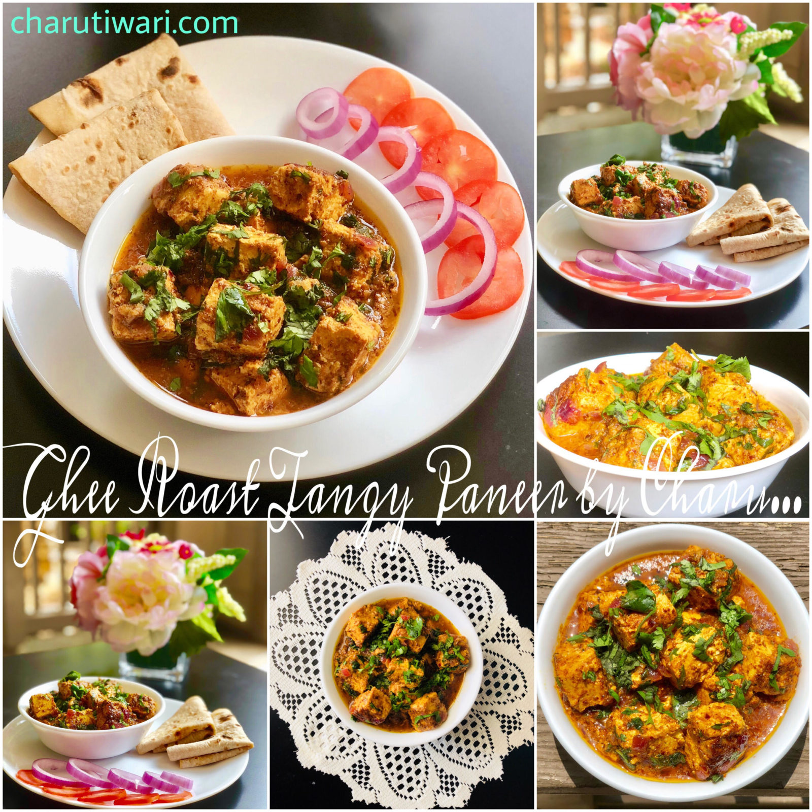 Ghee Roasted Tangy Paneer-Served with Roti