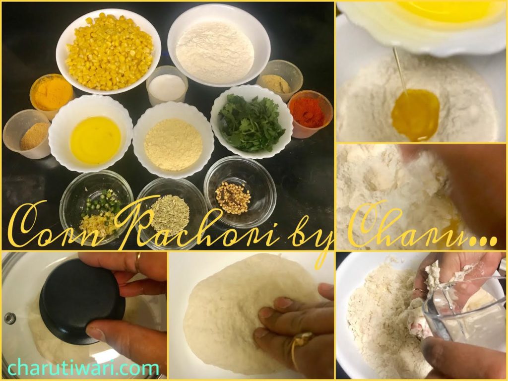 Corn Kachori - Ingredients and dough preparation
