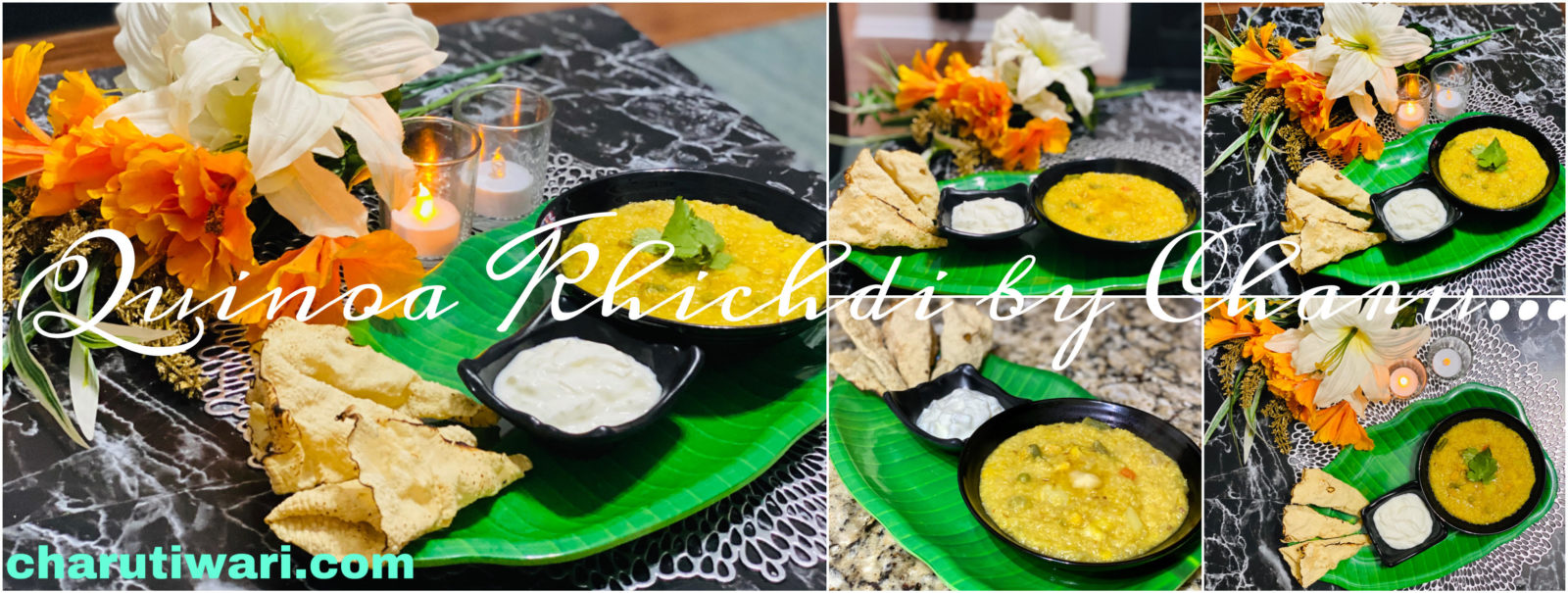 Quinoa Khichadi - Plated